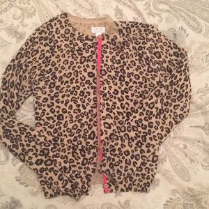 Cheetah print cardigan